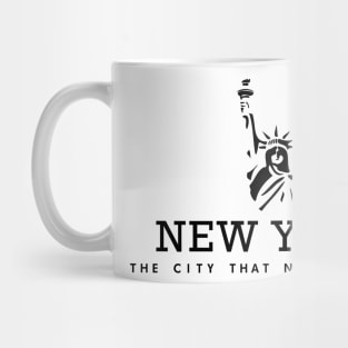 Liberty City Panorama - New york city Mug